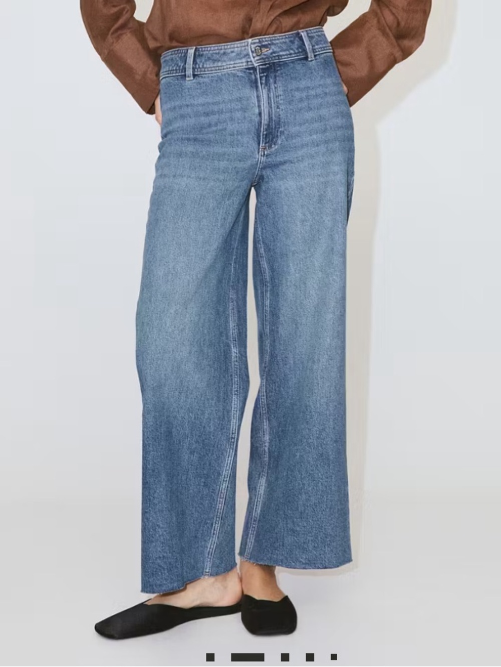 Mango Catherine Wide-Leg Jean size 4 European casual classic